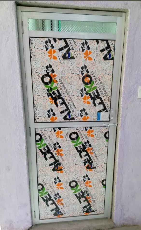 Budget friendly bathroom door 